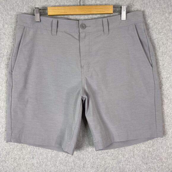 Travis Mathew Mens 34 Grey Bermuda Shorts - Picture 1 of 12